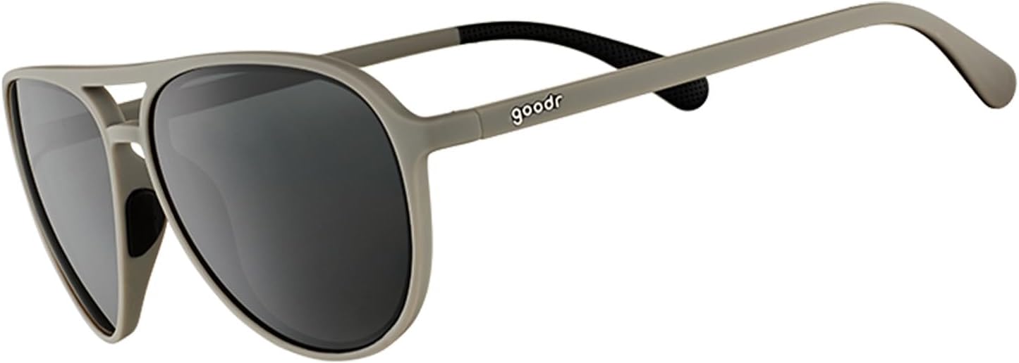 goodr Polarized Aviator Sunglasses, Large Sized (Mach G), UV400 Protection, No Slip, No Bounce
