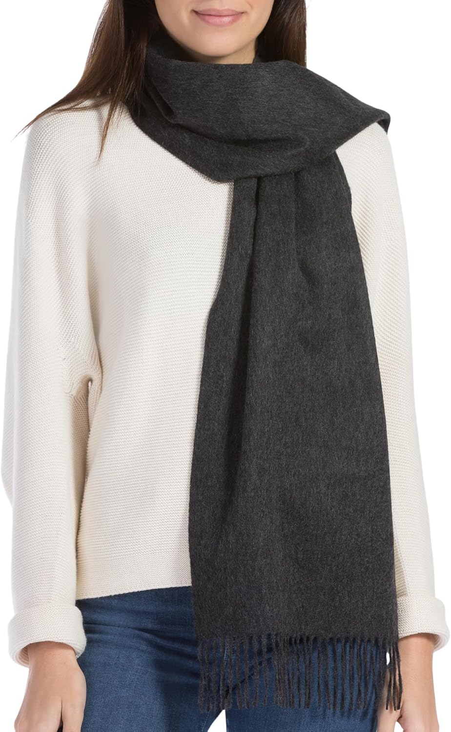 Fishers Finery Women's 100% Pure Cashmere Winter Scarf