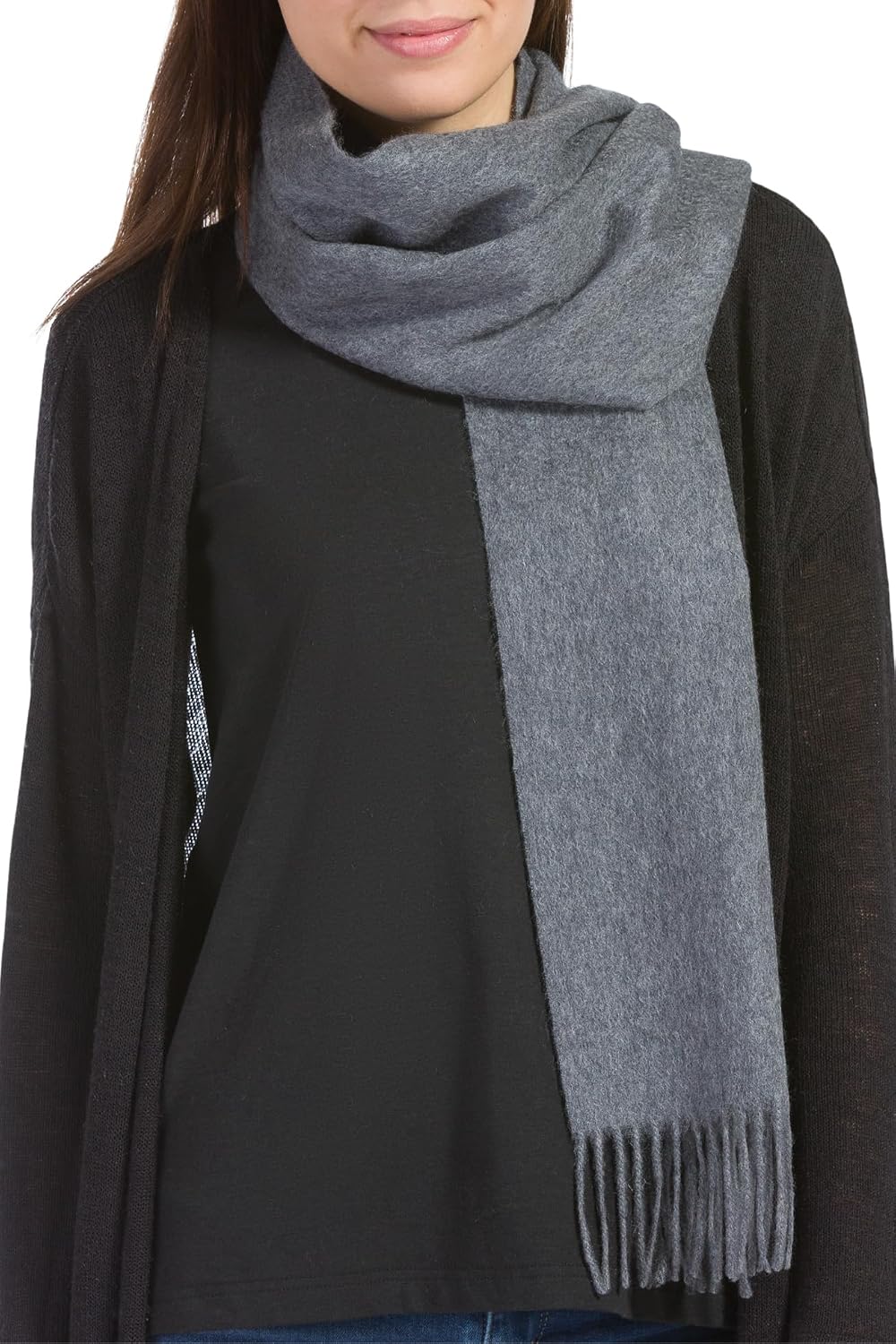 Fishers Finery Women's 100% Pure Cashmere Winter Scarf
