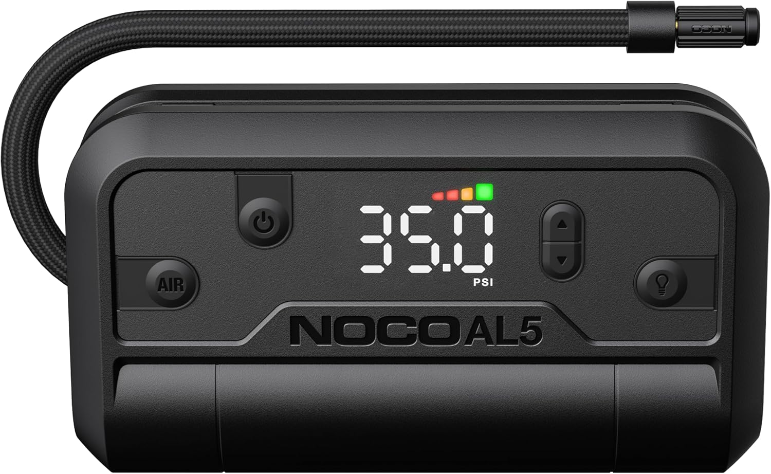NOCO Air AL5: Cordless Tire Inflator – Portable Rechargeable Air Compressor with USB-C – 17 LPM Inflates 0–40 PSI in 7 Minutes – Digital Gauge + Auto-Shutoff – For Tires up to 31-Inches
