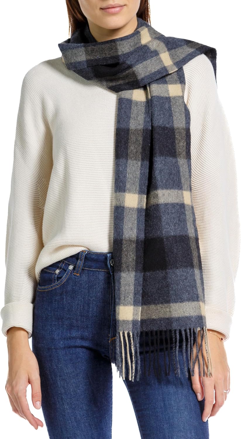 Fishers Finery Women's 100% Pure Cashmere Winter Scarf